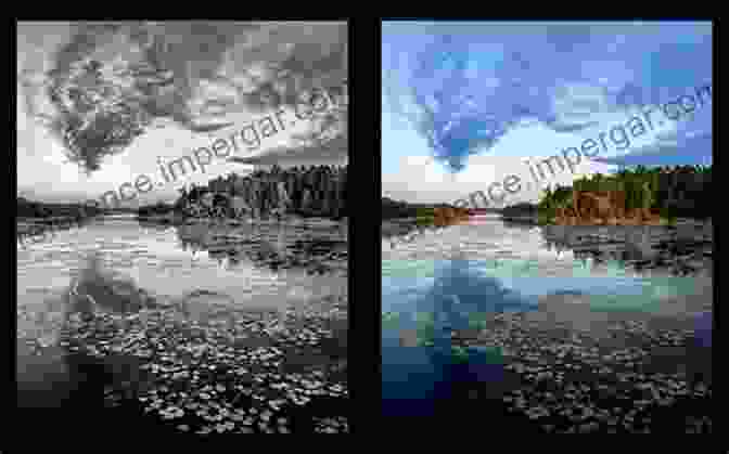 A Before And After Comparison Of A Black And White Landscape Photograph, Showcasing The Impact Of Post Processing IPhone Photography For Everybody: Black White Landscape Techniques (iPhone Photography For Everybody Series)