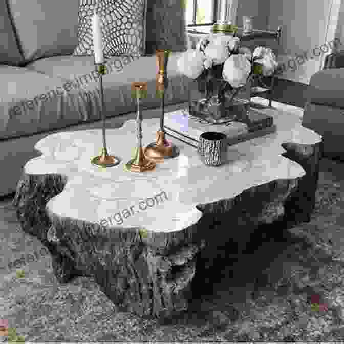 A Marble Table With A Unique Petrified Wood Inlay Table Designs: A Pictorial Collection Of A Few Of My Table Designs