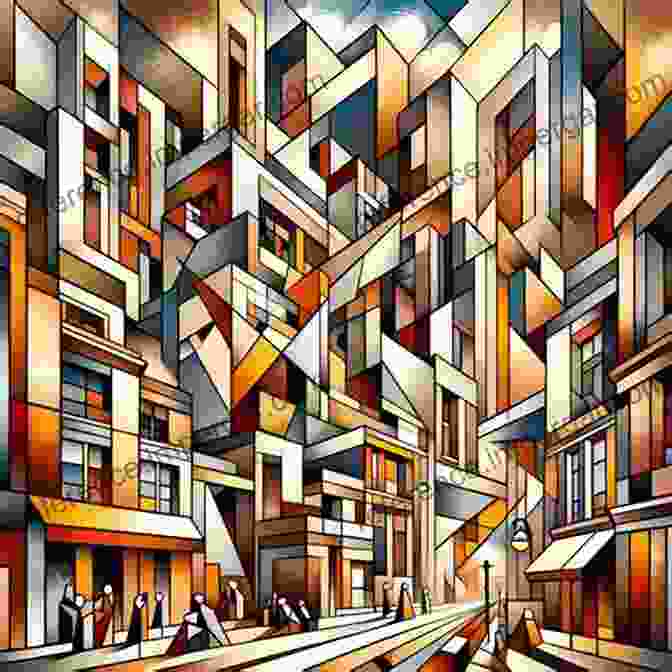 A Modern Painting Showcasing A Fragmented And Dreamlike Cityscape, Capturing The Essence Of James Joyce's Experimental And Stream Of Consciousness Writing Style. Atmosphere And Aesthetics: A Plural Perspective