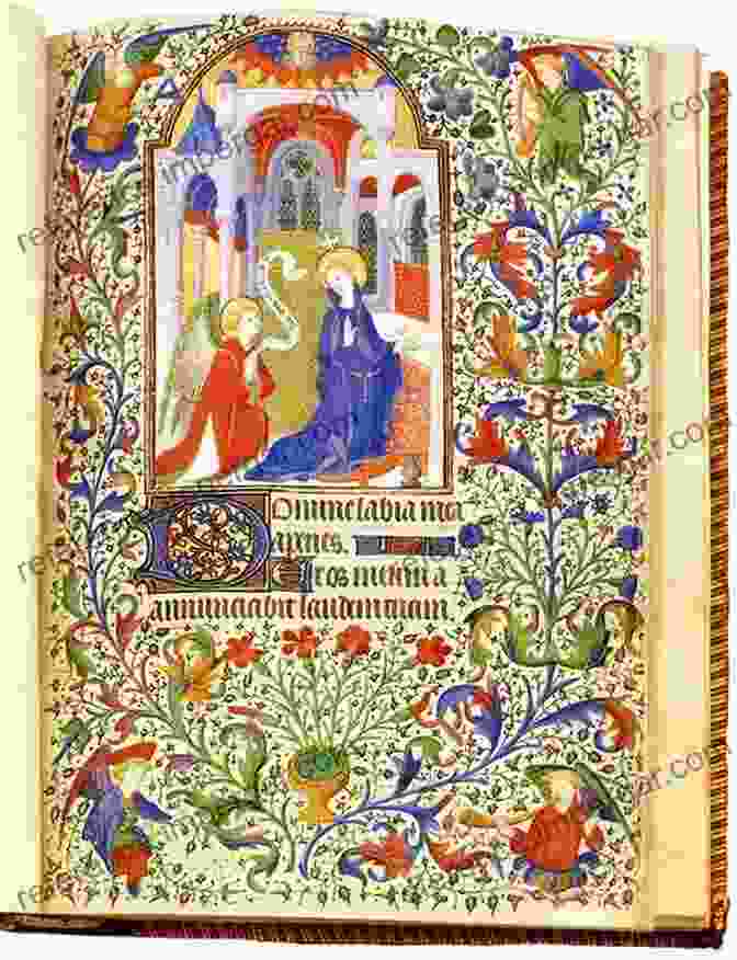 A Page From A Medieval Illuminated Manuscript, Featuring Intricate Calligraphy And Colorful Illustrations. Western European Illuminated Manuscripts Lucie Summers