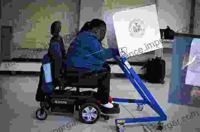 A Person With A Disability Casting Their Vote At An Accessible Polling Place Disability And U S Politics: Participation Policy And Controversy 2 Volumes