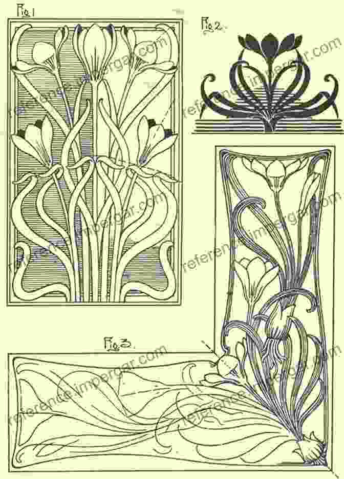 An Art Nouveau Table With Flowing Lines And Floral Motifs Table Designs: A Pictorial Collection Of A Few Of My Table Designs