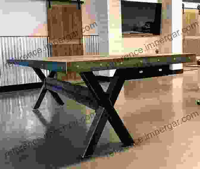 An Industrial Table Featuring A Concrete Top And Metal Legs Table Designs: A Pictorial Collection Of A Few Of My Table Designs