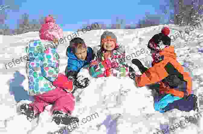 Children Laughing And Playing In The Snow At The Ragdoll Orphanage Christmas At The Ragdoll Orphanage