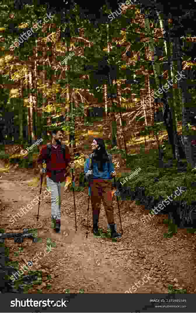 Hikers Traverse A Rugged Trail, Surrounded By Vibrant Fall Foliage. The Cabin At Big Rock (Life At The Lodge 8)