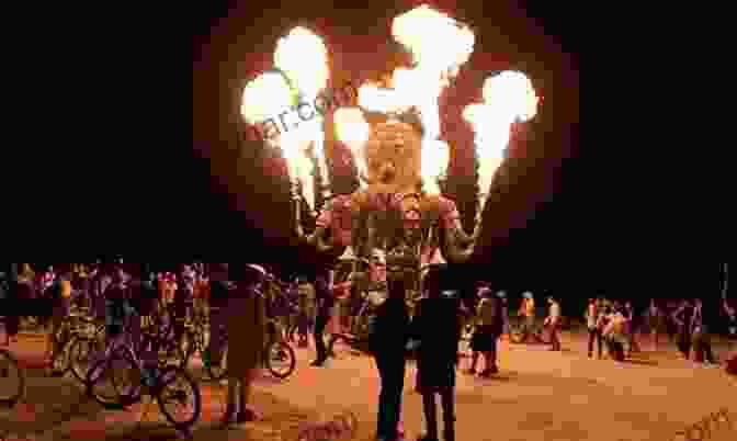 Participants At Burning Man Sharing Food, Art, And Experiences With One Another, Embodying The Spirit Of Unconditional Gifting The Scene That Became Cities: What Burning Man Philosophy Can Teach Us About Building Better Communities